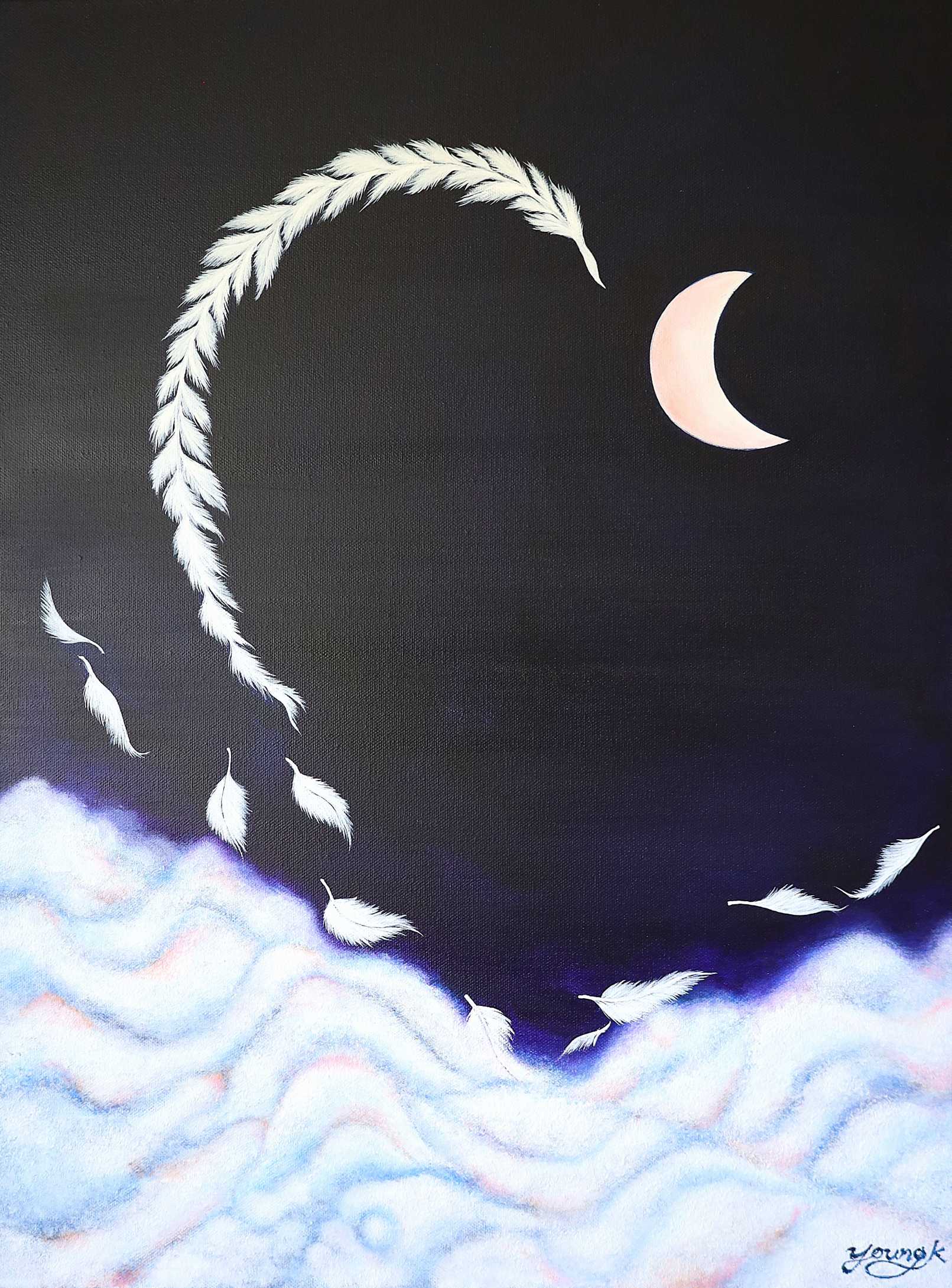 Moon over cloud-1